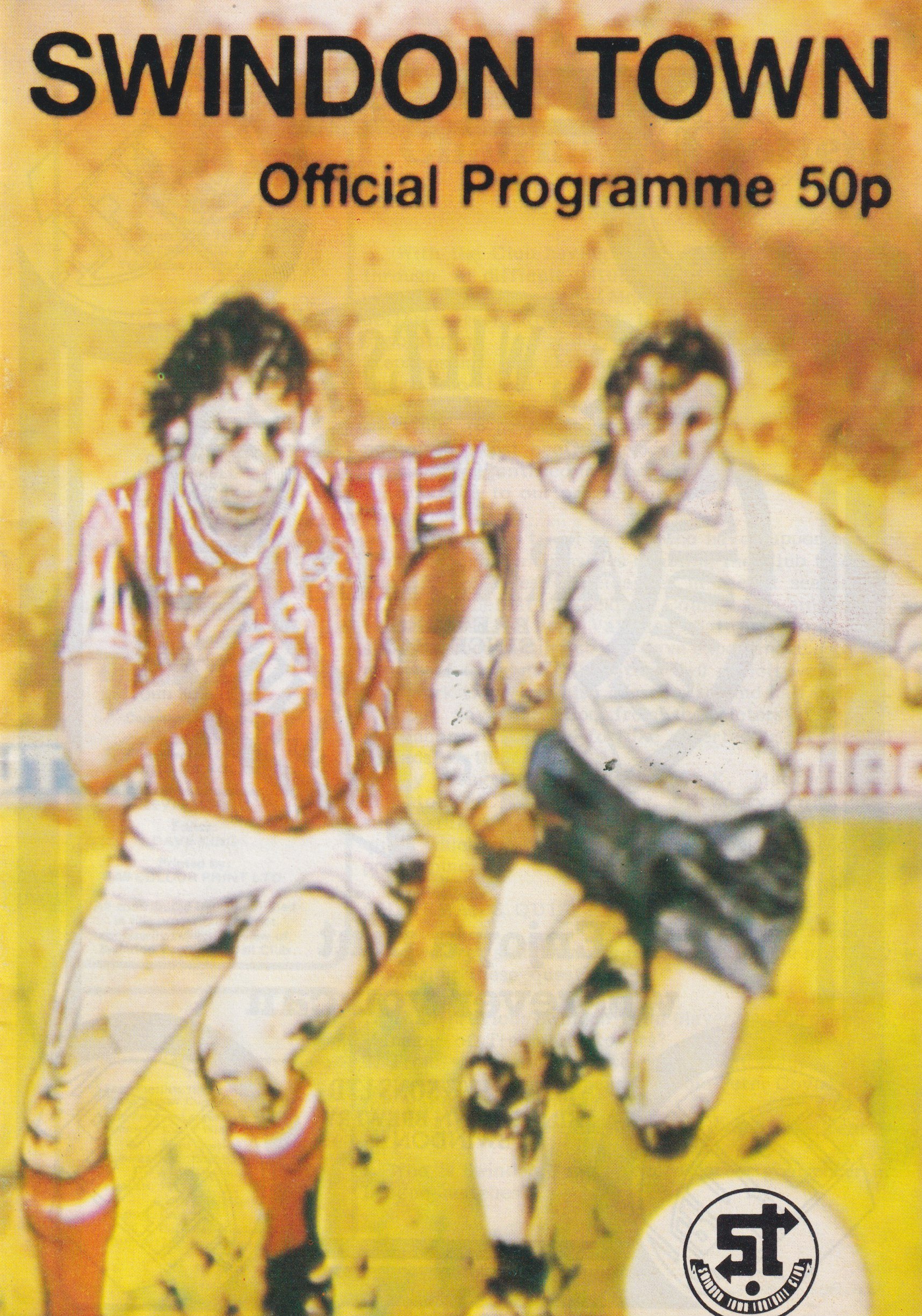 Swindon Town v Tranmere Rovers match programme